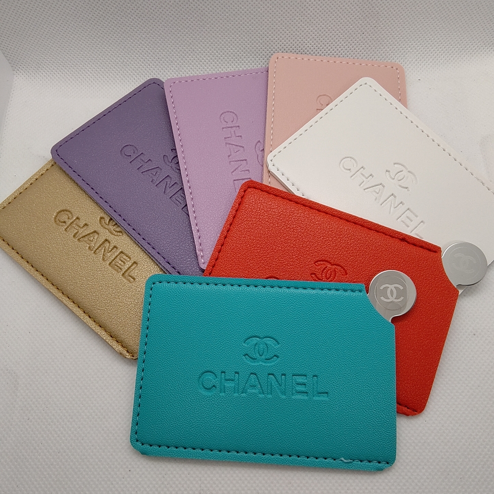 Chanel Mirror / Card Holder in Teal